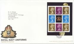 2009-09-17 Royal Navy Uniforms Booklet Portsmouth FDC (84103)