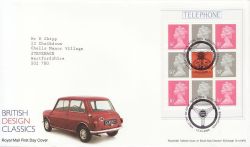 2009-01-13 British Design Booklet Stamps Longbridge FDC (84106)