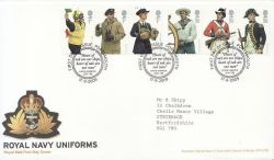 2009-09-17 Royal Navy Uniforms Stamps Portsmouth FDC (84117)