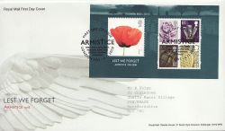 2008-11-06 Lest We Forget Stamps London SW1 FDC (84133)