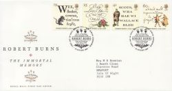 1996-01-25 Robert Burns Stamps Bureau FDC (84176)