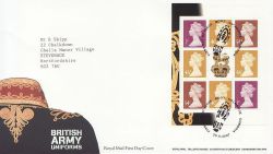 2007-09-20 Army Uniforms Bklt Stamps Boot FDC (84192)