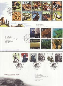 2005 Bulk Buy x 12 FDC From 2005 With Special Pmks (84217)