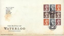 2015-06-18 Battle of Waterloo Booklet Stamps Waterloo FDC (84232)