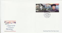 2005-05-09 Guernsey Liberation 60th Stamps FDC (84248)