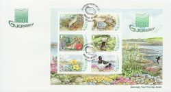 2006-07-27 Guernsey Ramsar Wetlands Stamps M/S FDC (84262)