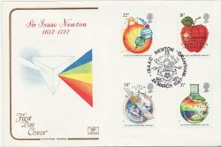 1987-03-24 Isaac Newton Stamps Grantham FDC (84329)