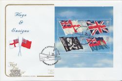 2001-10-22 Flags and Ensigns M/S Barrow FDC (84372)