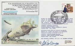 FF08 70th First Commercial Airline Flown Signed (84378)