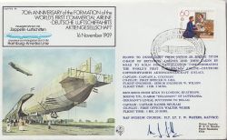 FF08 70th First Commercial Airline Flown Signed (84379)