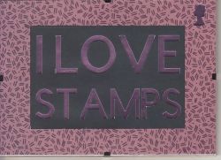 I Love Stamps Handmade 7 x 5 Wall Art (84492)