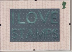 I Love Stamps Handmade 7 x 5 Wall Art (84493)