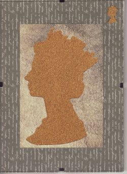 Stamp Art - Queen Elizabeth II Gold Head (84497)