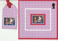 Handmade Christmas Stamp Card & Tag (84508)