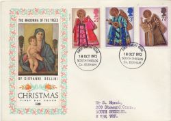 1972-10-18 Christmas Stamps S Shields FDC (84537)