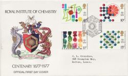 1977-03-02 Chemistry Stamps London WC Official FDC (84560)