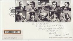 2014-03-25 Remarkable Lives Stamps Swansea FDC (84587)