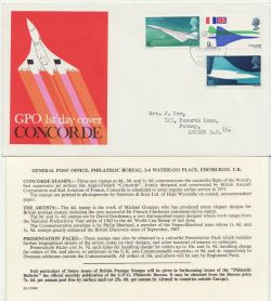 1969-03-03 Concorde Stamps Bureau FDC (84715)
