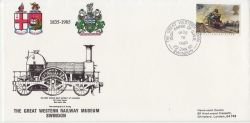 1985-01-22 Famous Trains Stamp Swindon Official FDC (84719)