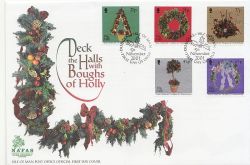 2001-11-05 IOM Christmas Stamps FDC (84873)