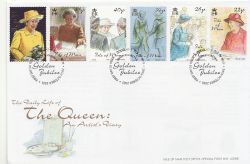 2001-10-29 IOM The Queen An Artists Diary Stamps FDC (84878)