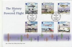 2003-05-09 IOM Powered Flight Aircraft Stamps FDC (84893)
