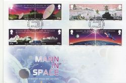 2003-02-14 IOM Mann in Space Stamps FDC (84901)