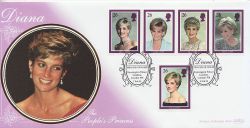 1998-02-03 Diana Stamps Kensington W8 FDC (85118)