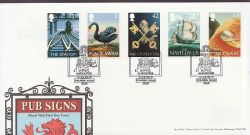 2003-08-12 Pub Signs Stamps Tanker's End FDC (85167)