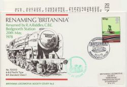 1978-05-20 Renaming Britannia Locomotive Souv (85175)