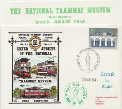 1984-05-15 Europa Stamp Tramway Museum Blackpool FDC (85190)
