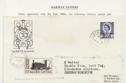1969-01-06 Talyllyn Railway 1/2 Railway Letter Stamp (85219)