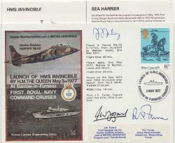 1977-05-03 Launch of HMS Invincible Signed Souv (85338)