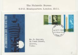 1965-10-08 Post Office Tower PHOS Bureau EC1 FDC (85365)