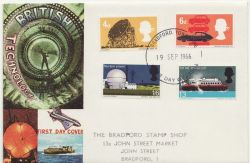 1966-09-19 Technology Stamps Bradford FDC (85383)