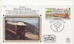 1993-02-03 IOM Manx Electric Railway Silk FDC (85445)