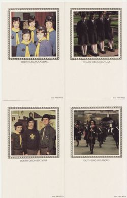 1982-03-24 Youth Organisations x4 Benham Cards Mint (85453)