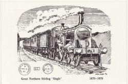 1970-10-10 Railway Theme Pre-Paid Card Doncaster (85497)
