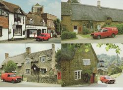 1984-02-15 Oxfordshire Post Offices x4 Cards FDOS (85690)