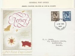 1968-09-04 Jersey Definitive Stamps Jersey FDC (85739)