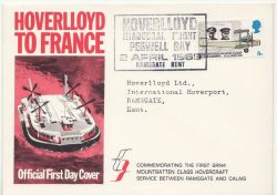 1969-04-02 Hoverlloyd Pegwell Bay Official FDC (85752)