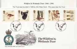 1996-03-12 Wildfowl and Wetlands Llanelli RNLI FDC (85799)