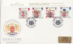 1984-01-17 Heraldry Stamps London WC1 FDC (85808)