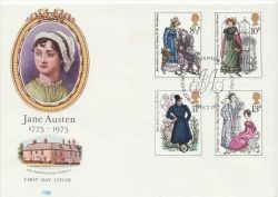 1975-10-22 Jane Austen Stamps Steventon FDC (85822)