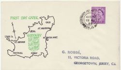 1958-08-18 Guernsey Definitive Stamp Guernsey cds FDC (85828)