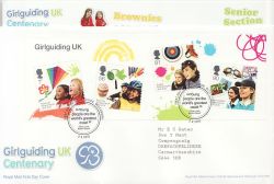 2010-02-02 Girlguiding Stamps M/S Guide Blackburn FDC (85845)