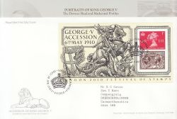 2010-05-06 George V Accession M/S Sandringham FDC (85847)