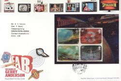 2011-01-11 Gerry Anderson Stamps M/S Slough FDC (85852)