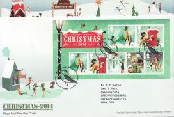 2014-11-04 Christmas Stamps M/S Bethlehem FDC (85881)