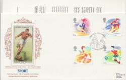 1988-03-22 Sport Stamps Wembley PPS 3 FDC (85892)